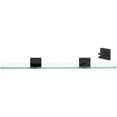 thumbnail image 4 of Alno A8455-18-SB Contemporary Ii 18" Glass Bathroom Shelf - Brass, 4 of 4