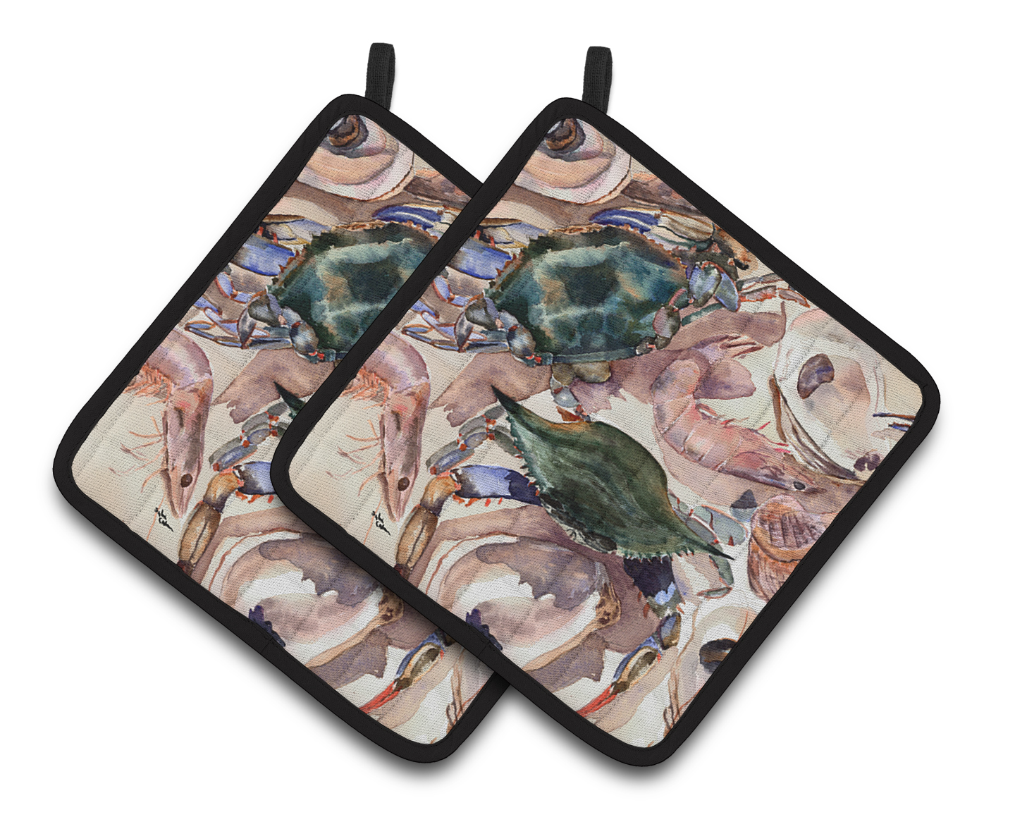 Crab Pair of Pot Holders