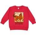 thumbnail image 2 of Inktastic 2026 Chinese New Year Horse Toddler Sweatshirt, 2 of 4