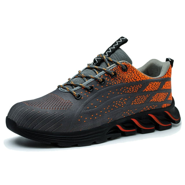 Men's Sneakers Indestructible Comfortable Steel Toe Walking Non- Shoes Composite Toe Durable Work Sneakers for
