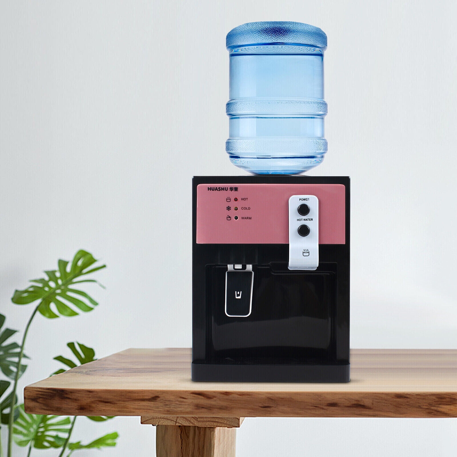 Top Loading Water Dispenser with Indicator Light, Hot and Cold Water Cooler for Indoor