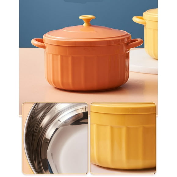 Tazón de Fideos NikouMX con Tapa Acero inoxidable