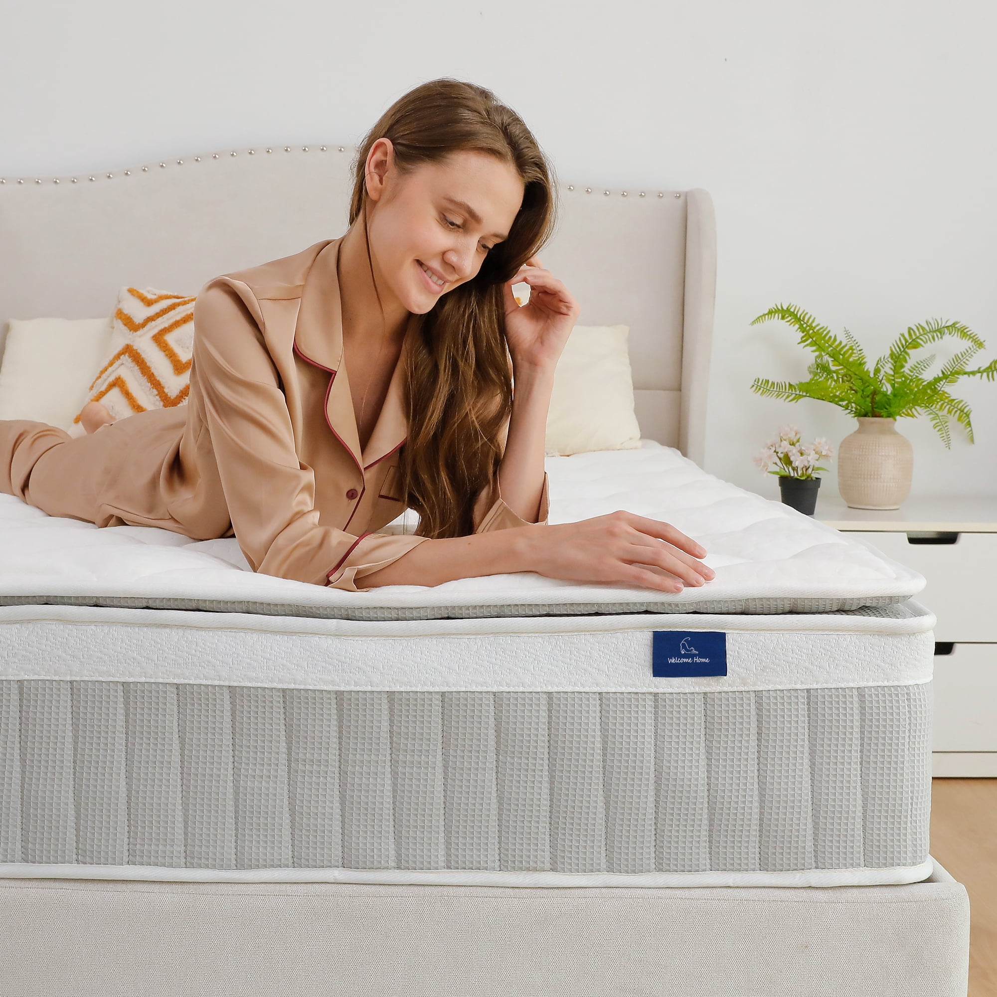COFUNOK Queen Mattresses 12 Inch Hybrid Pillow Top Queen Size Mattress in a Box, Memory Foam and Pocket Coil Innerspring Mattresses, Cooling & Silent Sleep, Pressure Relief, Medium Feel
