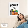 thumbnail image 2 of 3dRose, Funny Cute Humpty Dumpty Egg on Wall You Crack me up Satire, Museum Grade Canvas Wrap 16x20, 2 of 7