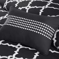 thumbnail image 4 of Madison Park MPE10-121 Essentials Merritt Complete Bed & Sheet Set Queen black,Queen, 4 of 6