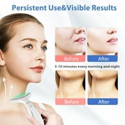 Facial and Neck Massager Skin Lifting & Firming,Light Therapy for Face with Vibration, Thermal, Cooling - at Home Skin Care Face Sculpting Tool and Beauty Device-White