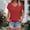 *Red, variant on ClodeEU Womens Lightweight V Neck Short Sleeve T Shirts,Casual Trendy Basic Loose Fit Tees Red,Womens Plus S