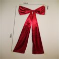 thumbnail image 3 of sruoe Christmas Tree Bow Decoration, Christmas Tree Topper, Velvet Bows for Christmas Tree, Gift Packag Bow Ribbon, Lightweight Hanging Christmas Bows for Home Front Door Party Decor, Red, 3 of 5