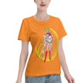 thumbnail image 2 of Women's Basic Short Sleeve T-Shirt Sailor Moon Tsuki Hare 04, 2 of 6