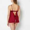 thumbnail image 3 of Unlined Balconette Babydoll with Romantic Lace in Plum Rose, 3 of 8