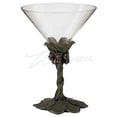 thumbnail image 1 of Veronese Design AN10442A4 Martini Glass Twisted Stem 6-Petal Flower &amp; Leaf Pedestal, 1 of 1