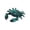 Dark Green, variant on Christmas 3D Printed Crab Articulated Hermit Crab Flexible Joint Animal Figurine for Sensory Therapy and Elegant Home office Decoration, Purple 6 Inch