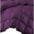 thumbnail image 3 of D.N.G. BEDDINGS Luxurious 5 Piece Pom Pom Box Design Comforter Set, 800 Thread Count, 100% Egyptian Cotton, White Vintage Pom-Pom Fringe (Full/Queen Size Solid Plum Color), 3 of 4