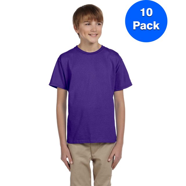 Hanes T-Shirt Jeunesse 50/50 - 5370 (Lot de 10)