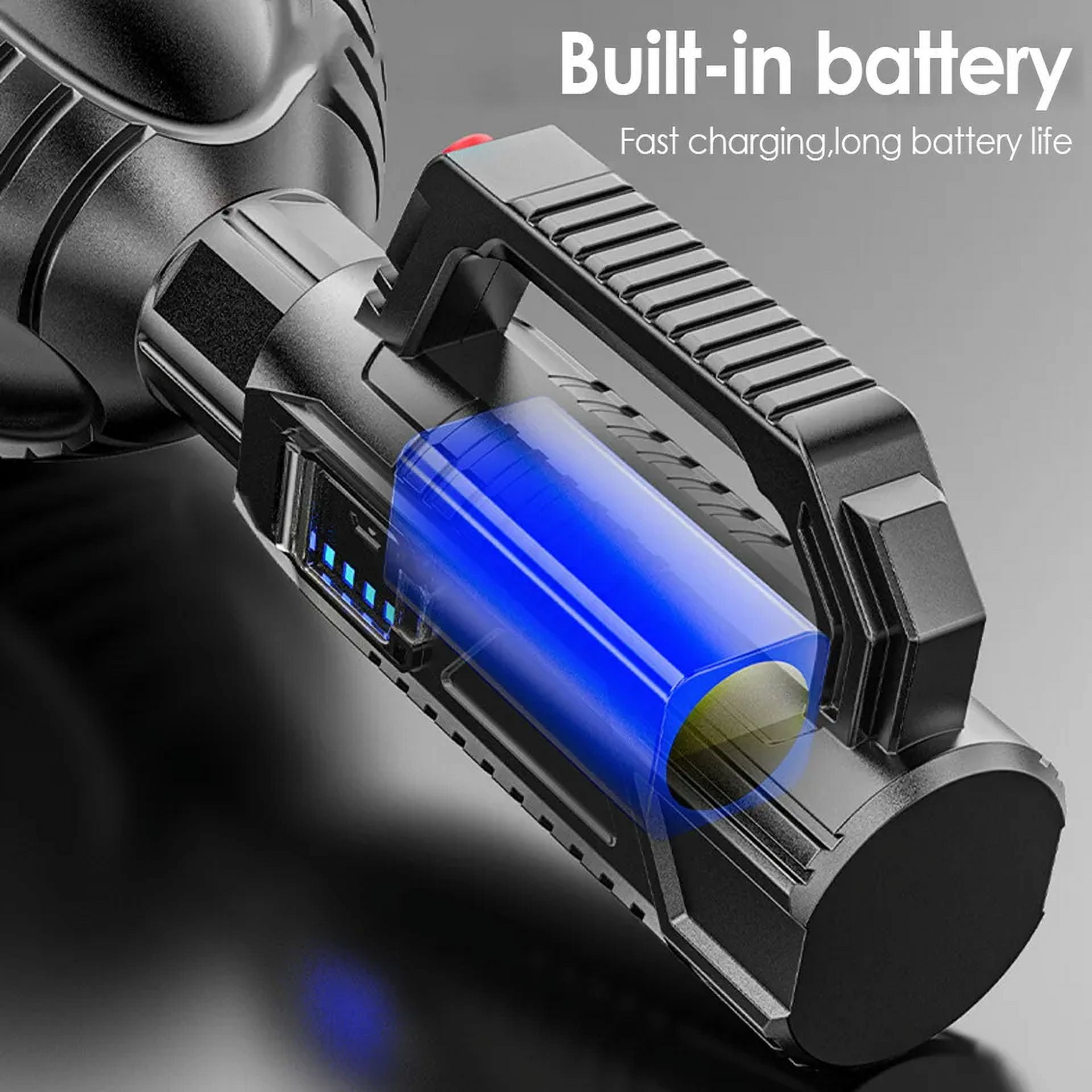 100000LM LED Searchlight USB Rechargeable Flashlight Torch Portable Work Light