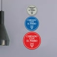 thumbnail image 4 of Signs ByLITA Circle Cuidado Con El Perro Sign (Blue) - Small, 4 of 6