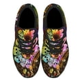 thumbnail image 2 of Skull Flower Shoes Sneakers for Women Men Black Size 5, 2 of 7