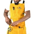 thumbnail image 5 of G & F Leather Welding Apron 6 Pockets, Heat & Flame-Resistant Heavy Duty Work Aprons, 42", Yellow, 5 of 7
