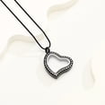 thumbnail image 4 of Heart Urn Necklace for Ashes Glass Cremation Jewelry Stainless Steel Ashes Pendant Crystal Keepsake Memorial for Jewelry for Women Men, 4 of 6