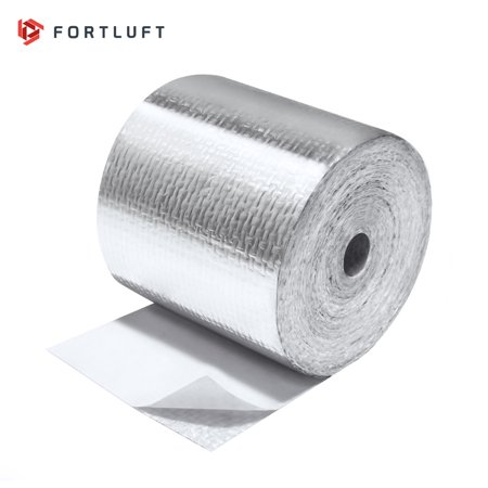 FORTLUFT Silver High-Temperature Heat Reflective Self Adhesive Tape Roll 1.50''/38mm x 15'/4.57m