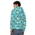 thumbnail image 4 of Wukai Cartoon Monster Truck Print Men's Zip-Up Hoodie,Fleece Full-Zip Hoodie for Men, Hooded Sweatshirt-Large, 4 of 5