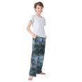 thumbnail image 4 of FORMRS Kids Pajama Pants with Pockets Size 13-14Y Boys Lounge Sleep Bottoms, Watercolor Sky Pattern, 4 of 8