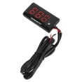 thumbnail image 3 of DROK Digital Car Motorcycle Temperature Monitor Voltmeter Thermometer 12V 24V Multimeter with ℉ Display, 3 of 7