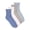 Blue Texture, variant on Women's Dream Step Quarter Crew Socks, 4-Pack, OSFM