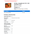 thumbnail image 2 of FRAM Extra Guard PH6607 Spin-On Motor Oil Filter Fits 1992-2003 Isuzu NPR, 2 of 2