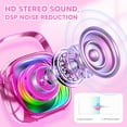 thumbnail image 5 of homicozy Mini Karaoke Machine for Kids, Portable Bluetooth Speaker with 2 Wireless Microphones, Christmas Gift for Girls Ages 3 4 5 6 7 8 9 10 11 12+, Family Party Toy (Pink-2Mic), 5 of 7