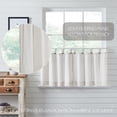 thumbnail image 4 of VHC Brands Stitched Burlap Curtain Tier, White, 24x36, Set of 2, 4 of 7