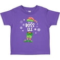 thumbnail image 3 of Inktastic Funny Christmas I'm the Boss Elf with Shoes and Hat Boys or Girls Toddler T-Shirt, 3 of 5