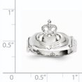 thumbnail image 2 of 14k White Gold Claddagh Ring Celtic, 2 of 6