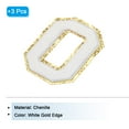 thumbnail image 3 of Chenille Letters O Patches 4-1/2 Inch Iron on Letters O Patches Golden Glitter for Clothing, Pack of 3(White), 3 of 6