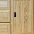 thumbnail image 2 of 10 tiradores de puerta empotrados de plástico para cajón de armario, modernos, negros, únicos, para puertas de armario, 2 of 7