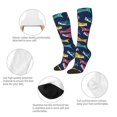 thumbnail image 3 of Fuzoiu Colorful Carp Streamer 1 Print Adult Stockings,Crew Socks,Unisex Fashion Socks, Casual Sports Socks,Comfortable Crew Socks for Everyday Wear and Sports, 3 of 6