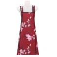 thumbnail image 1 of Delantal impermeable de estilo chino para mujer con estampado floral rojo, 1 of 1