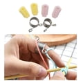 thumbnail image 3 of 6 Uds., Guía , Soporte para , Dedal para Tejer, Guía de Plástico, Separada para Crochet, Herramienta de Accesorios para M BLESIY Guía de trenzado de hilo, 3 of 8