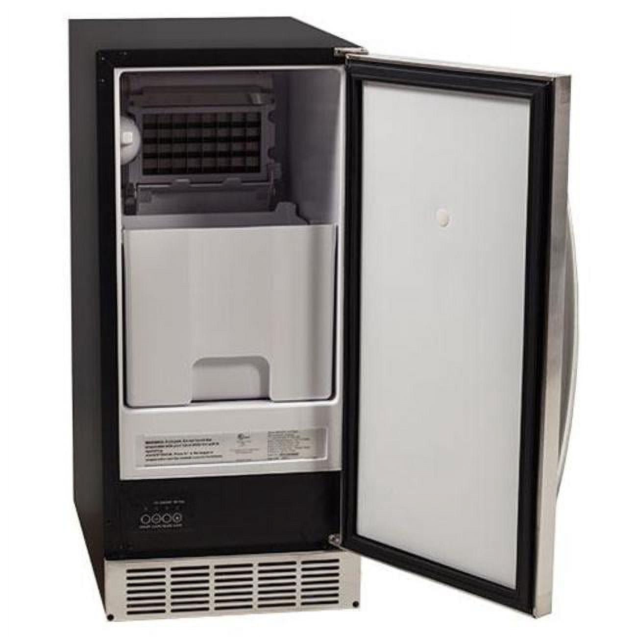 Edgestar IB450SSP 15" Wide 25 Lbs. Capacity Free Standing And Undercounter Ice Maker -