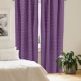 thumbnail image 2 of Ambesonne Eggplant Window Curtains, Damask Leaves Curls, Each 28" W x 95" L, Purple Lilac, 2 of 4