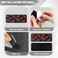 thumbnail image 4 of Yuyamidu Red Rose RV Step Covers 4 Pack RV Step Protectors Universal RV Stair Covers Washable Camper Step Covers Easy to Install RV Camper Accessories, 4 of 7