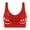 Red, variant on Kctiaxy No Wire Bras for Women Seamless Yoga Sports Bras Tank Top with Built in Comfortable Bra Push Up Breathable Everyday Bras Summer Deal