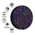 thumbnail image 4 of Yiaed Chemistry Science Print Tire Wheel Cover, Waterproof Spare Tire Cover Fit for Jeep, Truck,Trailer, RV, SUV, Camper and Most Vehicle-15 inch, 4 of 6
