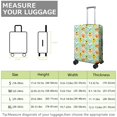 thumbnail image 4 of Pioneer Flower Floral Print Pattern Luggage Cover,Stretch Luggage Protective Sleeve with Top & Side Openings, Reinforced Stitching Gift Ideas for Students Professionals,S(18-20in), 4 of 7