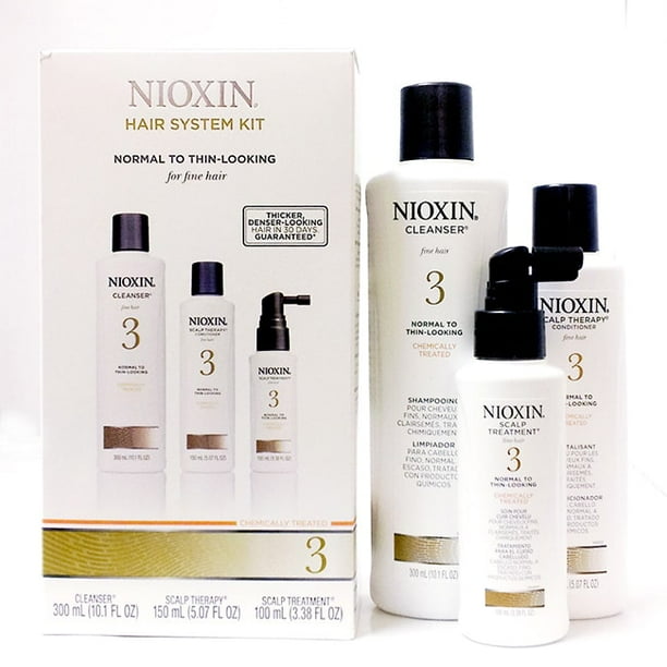 Nioxin Nioxin System 3 For Fine Normal To ThinLooking Hair 3Piece Set