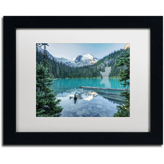 Trademark Fine Art 'Natural Beautiful British Columbia' Canvas Art by Pierre Leclerc, White Matte, Black Frame