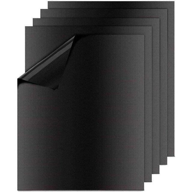 Tapis de Barbecue - Ustensiles pour PLANCHA de BBQ - Ensemble de 5 Tapis en Papier Cuisson - Antiadhésifs et Réutilisables