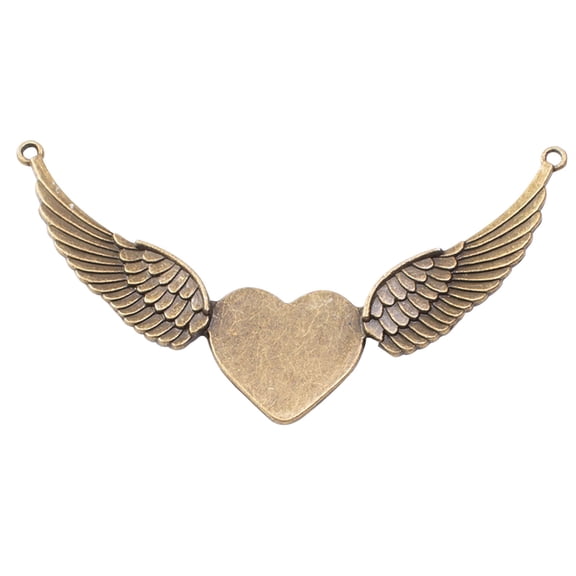 QIQUWOHUL Part Of My Heart Is In Valentine's Day Memorial Wing Ornament Pendant Wing Memorial Ornament