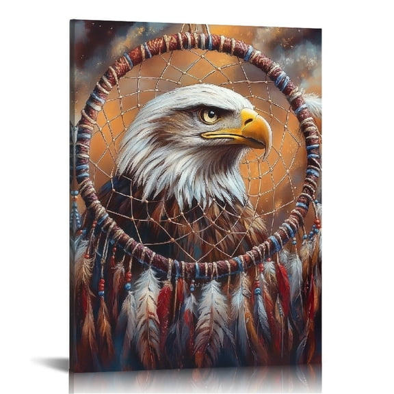 Patifu Dream Catcher Feathers Canvas Wall Art Home Decor 16x20 12x16 in