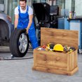 thumbnail image 4 of Gymax 35.5'' Storage Chest Lift Top Storage Box w/Safety Hydraulic Strut & Metal Hinges Oak, 4 of 9